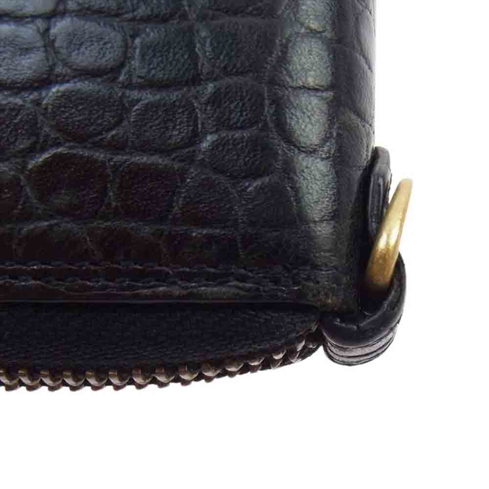 GLADHAND & Co. グラッドハンド PORTER ZIP WALLET クロコ型押し