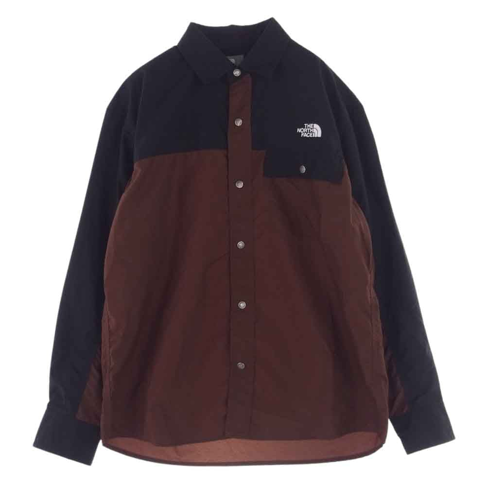 THE NORTH FACE ノースフェイス NR11961 L/S NUPTSE SHIRT ロングスリーブ ヌプシ シャツ長袖 撥水  ブラウン系 M【中古】