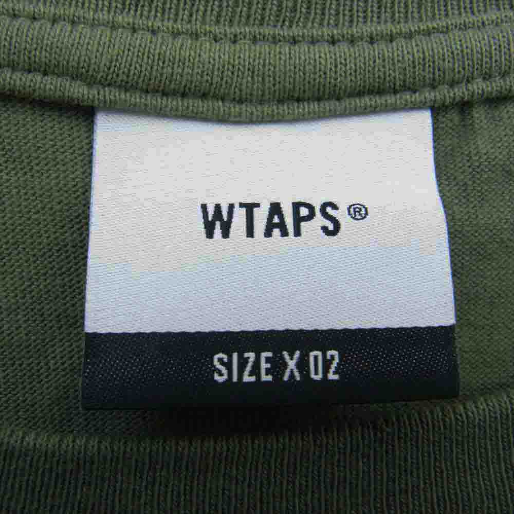 WTAPS ダブルタップス 23SS 231ATDT-STM03S WUT SS COTTON URBAN TERRITORY ロゴ 半袖 Tシャツ TEE グリーン系 SIZE X 02【中古】