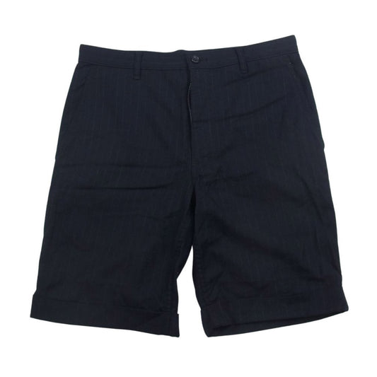 COMME des GARCONS HOMME PLUS コムデギャルソンオムプリュス PK-P091 ピンストライプ ウール ショーツ ブラック系 XS【中古】