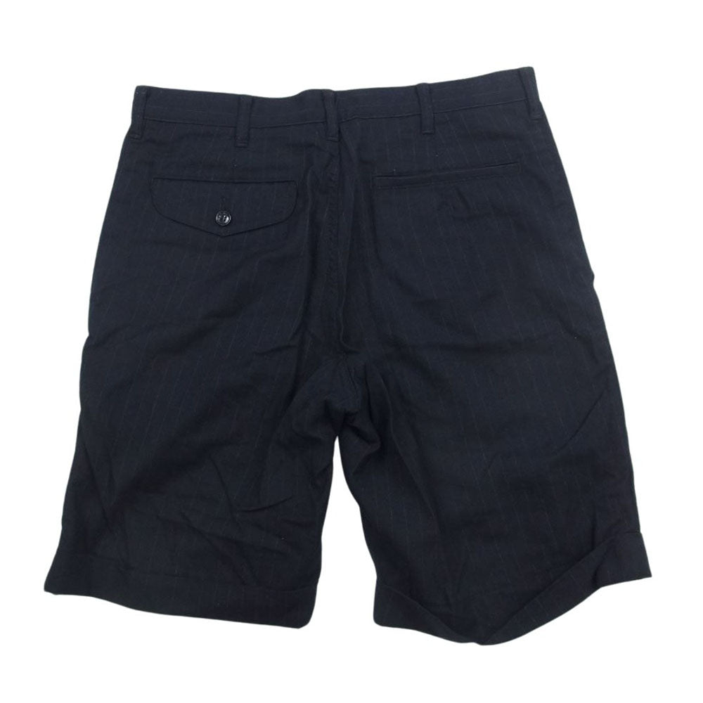 COMME des GARCONS HOMME PLUS コムデギャルソンオムプリュス PK-P091 ピンストライプ ウール ショーツ ブラック系 XS【中古】