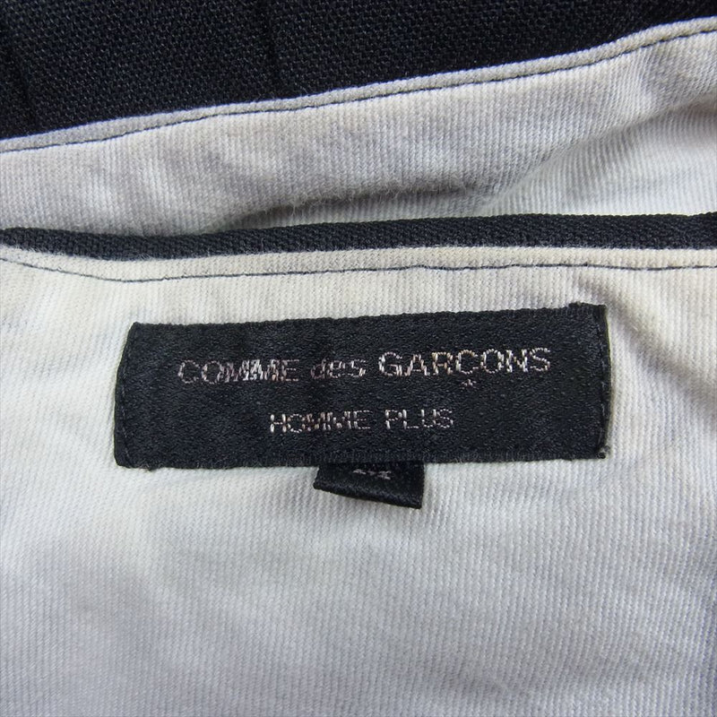 COMME des GARCONS HOMME PLUS コムデギャルソンオムプリュス PO-P076 変形 巻き ラップ スカート プリーツ ショート パンツ  ブラック系 M【中古】