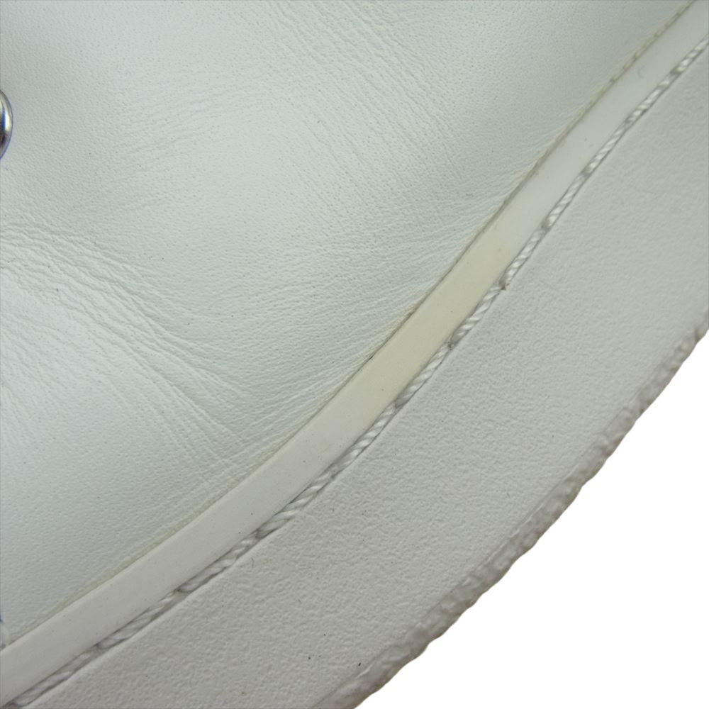 Sacai サカイ 21SS PXBLA-M56094 APC アーペーセー MINIMAL JULIETTA タッセル フロントジップ レースアップ スムースレザー ローカット スニーカー ホワイト系 42【中古】