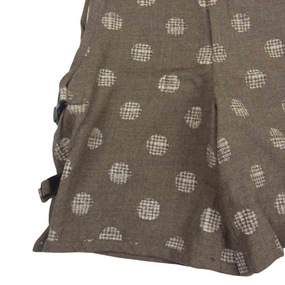 COMME des GARCONS HOMME PLUS コムデギャルソンオムプリュス 10AW PF-A005 プロテクター期 アルパカ ウール サイド スリット ベルト ショートパンツ ショーツ ブラウン系 S【中古】