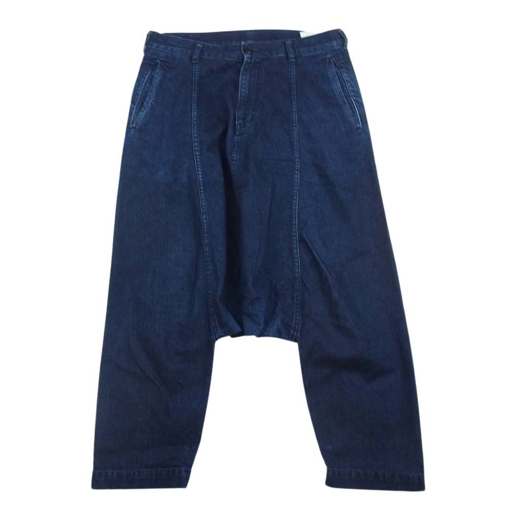 COMME des GARCONS HOMME PLUS コムデギャルソンオムプリュス PH-P063 ポケット素材切替 サルエル デニム パンツ インディゴブルー系 XS【中古】
