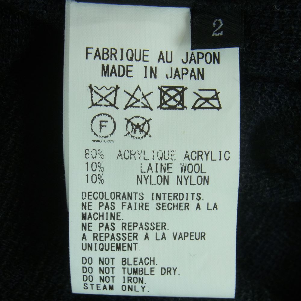 Y's Yohji Yamamoto ワイズ ヨウジヤマモト YV-T08-161 変形 タートルネック ハイネック ニット ベスト セーター ダークグレー系 グレー系 2【中古】