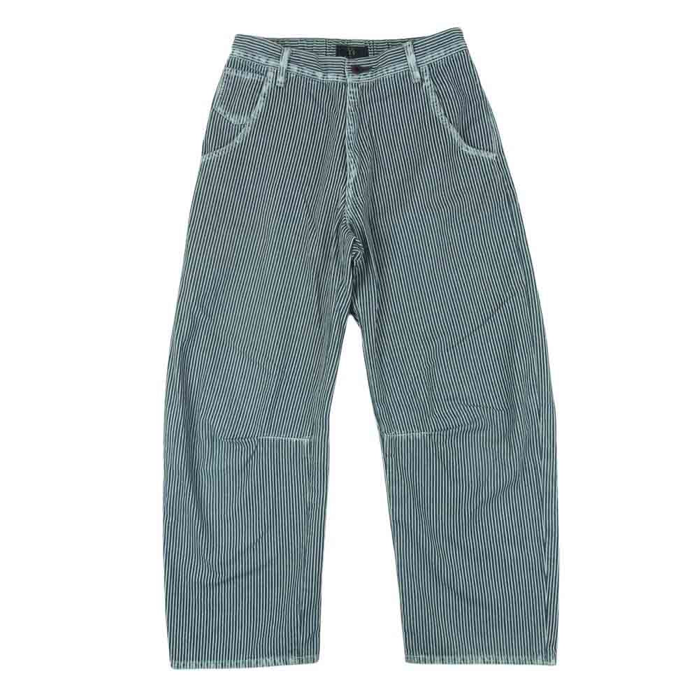 Y's Yohji Yamamoto ワイズ ヨウジヤマモト ストライプ ヒッコリー ペインター パンツ インディゴブルー系 ホワイト系 1【中古】