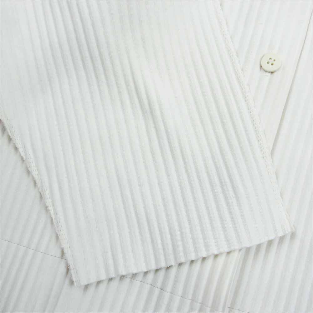 ISSEY MIYAKE イッセイミヤケ me ミー MI12KO612 プリーツ加工 ドルマンスリーブ カーディガン ホワイト系【中古】