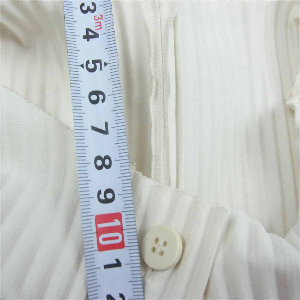 ISSEY MIYAKE イッセイミヤケ me ミー MI12KO612 プリーツ加工 ドルマンスリーブ カーディガン ホワイト系【中古】