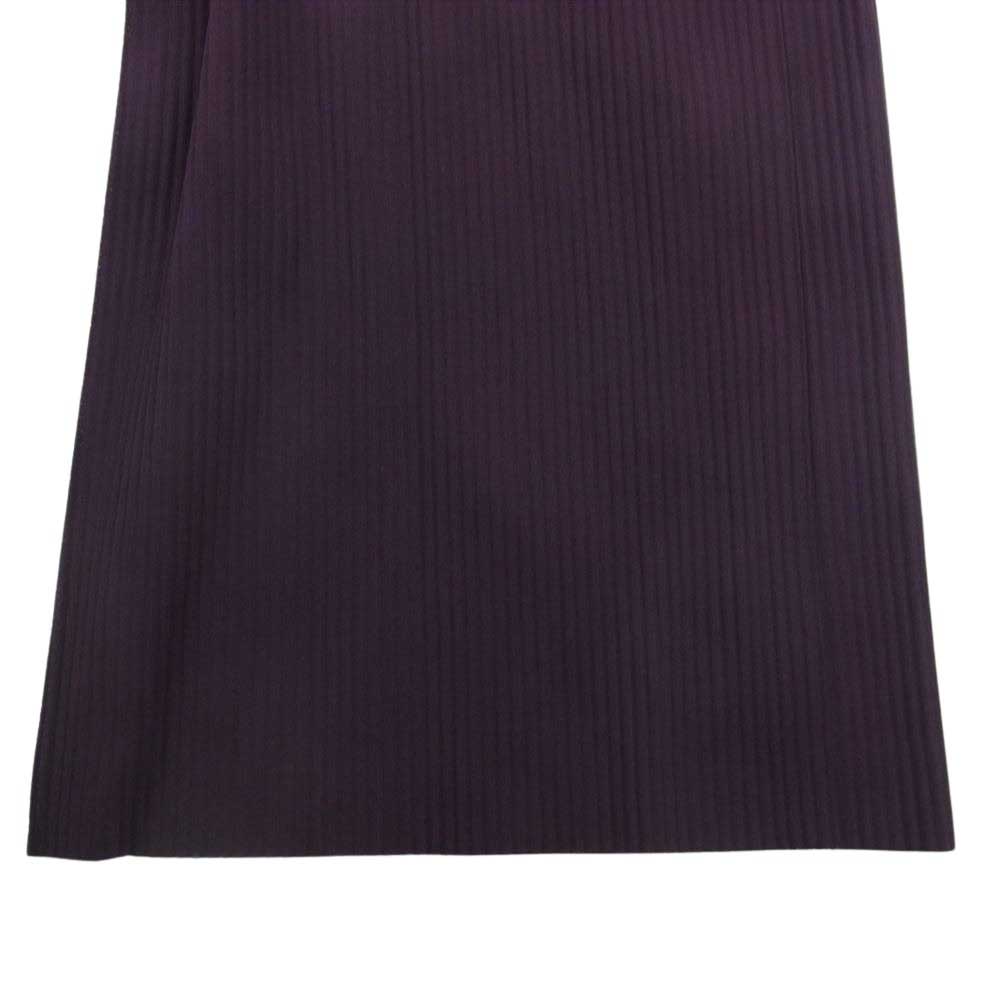 ISSEY MIYAKE イッセイミヤケ me ミー MI24KF624 プリーツ加工 ワイド パンツ バーガンディ パープル系【中古】