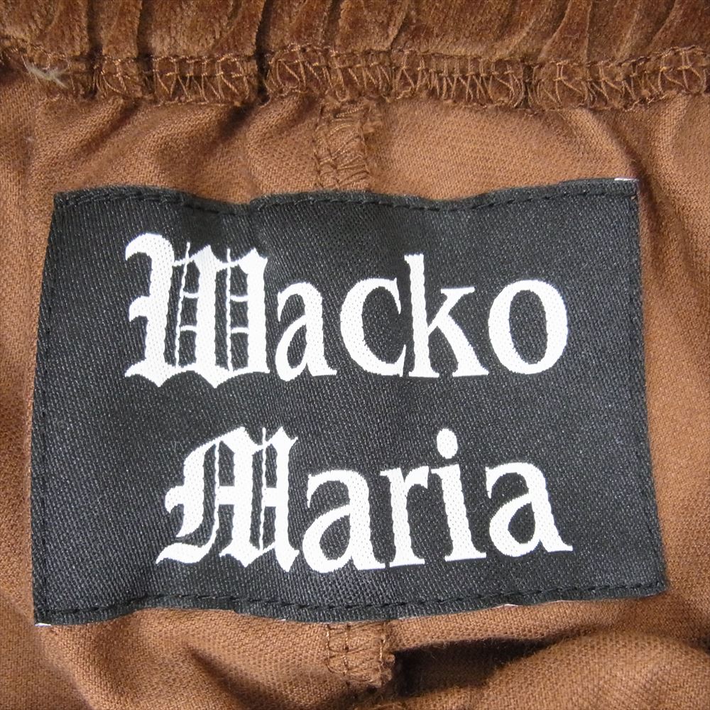 WACKO MARIA ワコマリア 23AW 23FW-WMO-TP06 VELVETEEN TRACK PANTS ベルベット トラック パンツ ブラウン系 M【極上美品】【中古】