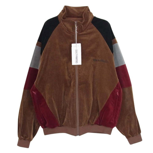 WACKO MARIA ワコマリア 23AW 23FW-WMO-TJ06 VELVETEEN TRACK JACKET ベルベット トラック ジャケット ブラウン系 S【極上美品】【中古】