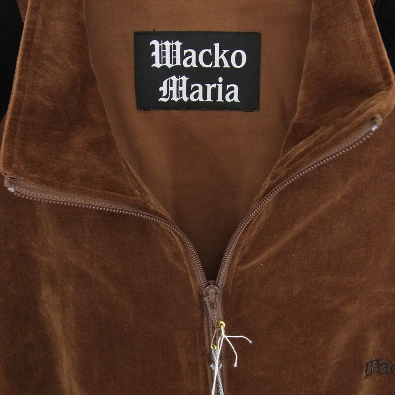 WACKO MARIA ワコマリア 23AW 23FW-WMO-TJ06 VELVETEEN TRACK JACKET ベルベット トラック ジャケット ブラウン系 S【極上美品】【中古】