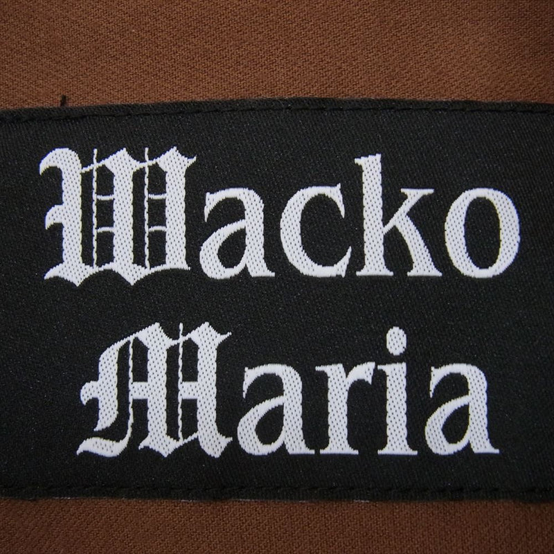 WACKO MARIA ワコマリア 23AW 23FW-WMO-TJ06 VELVETEEN TRACK JACKET ベルベット トラック ジャケット ブラウン系 S【極上美品】【中古】