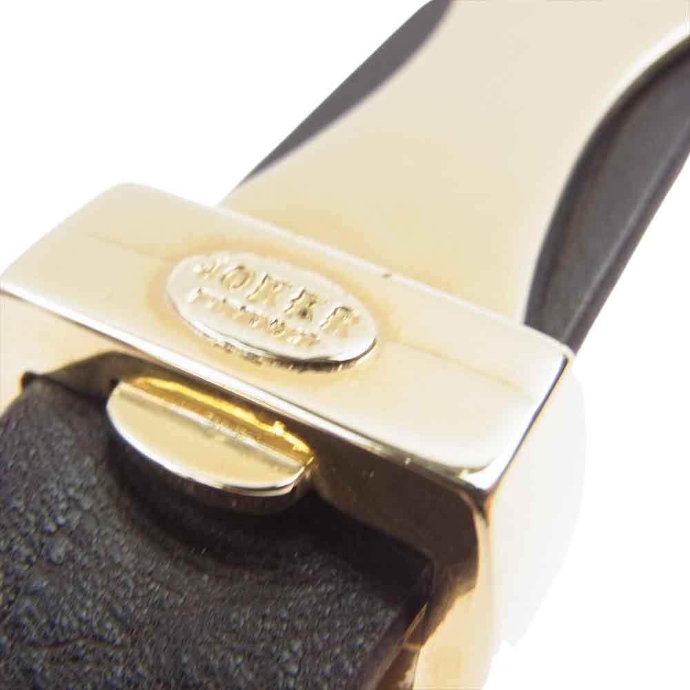 プントヴィータ スエード スウェード ベルト ブラウン系 80【中古】