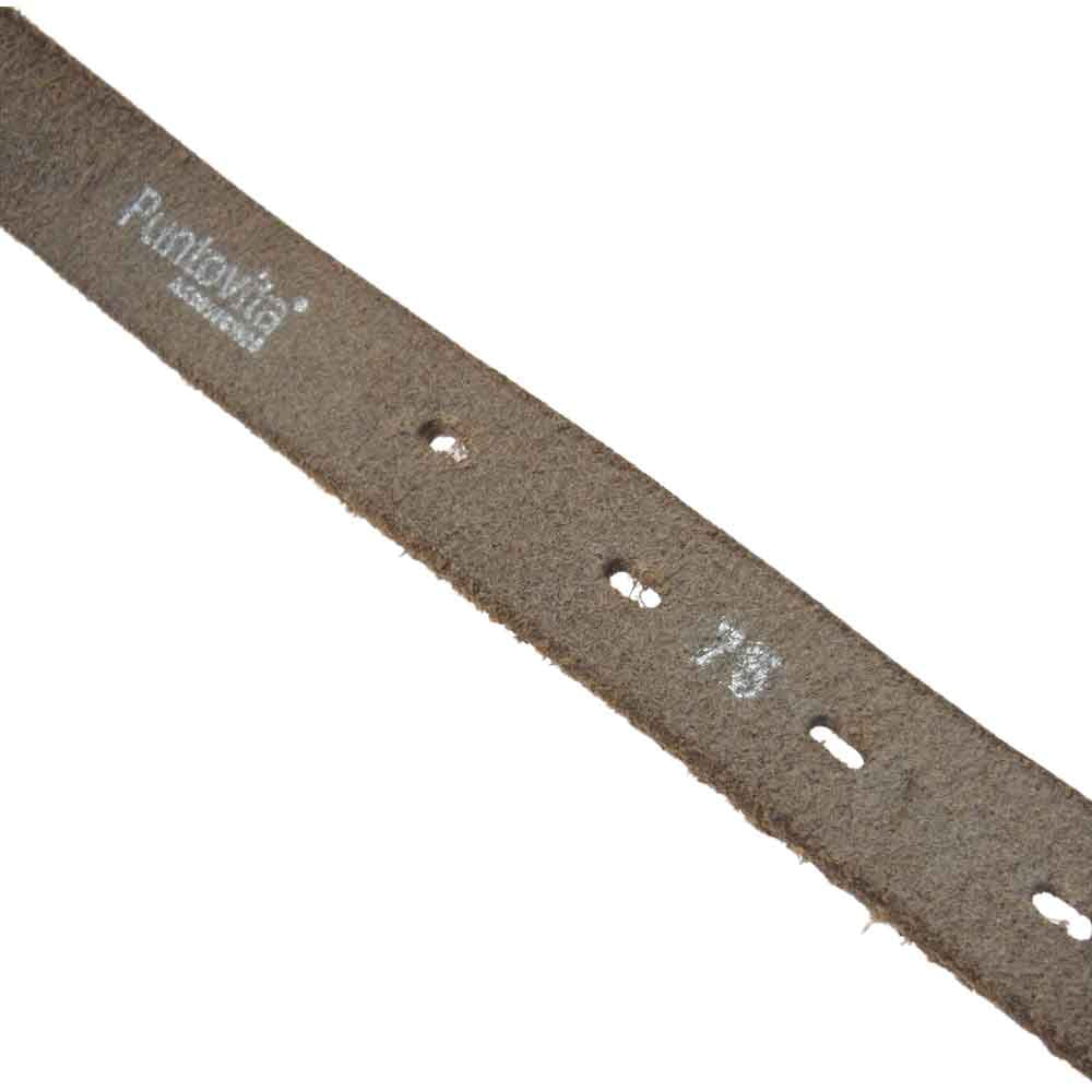 プントヴィータ コンチョ レザー ベルト  ブラウン系 75【中古】