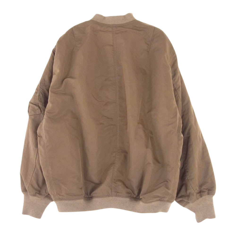 プラージュ 22-011-922-6010-1-0 R'IAM MA-1 ジップアップ ジャケット ベージュ系 36【極上美品】【中古】