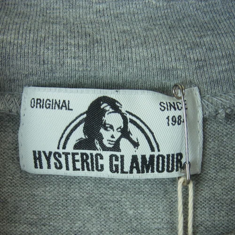 HYSTERIC GLAMOUR ヒステリックグラマー 0163CL07990 ハイネック 長袖 カットソー グレー系 FREE【中古】