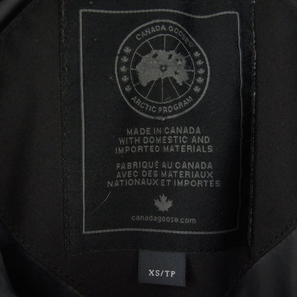 CANADA GOOSE カナダグース 3804MB 国内正規品 サザビーリーグ BLACK LABEL ブラックレーベル MACMILLAN PARKA マクミラン パーカ ダウン ジャケット ブラック系 XS【中古】
