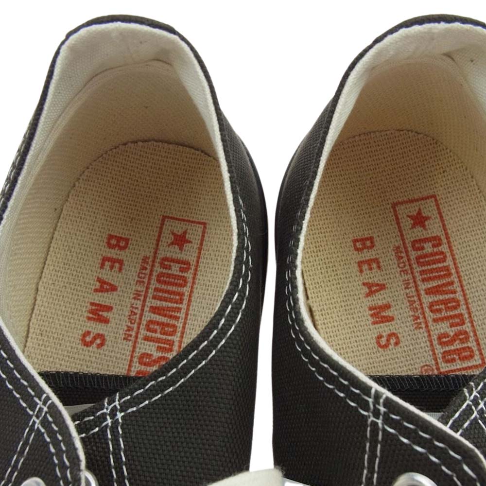 CONVERSE コンバース BEAMS 別注 ANVAS ALL STAR J 80s OX ビームス 日本製 オールスター ローカット スニーカー ブラック系 27.5cm【新古品】【未使用】【中古】