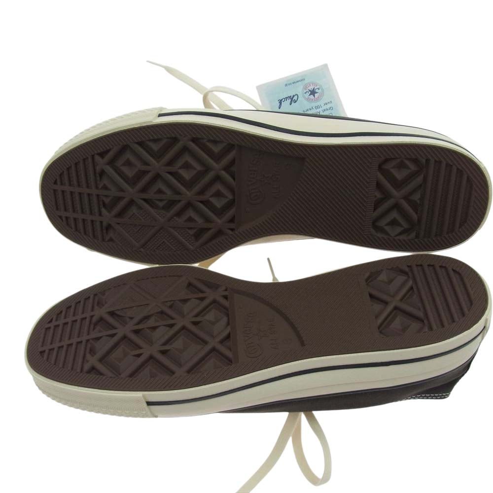 CONVERSE コンバース BEAMS 別注 ANVAS ALL STAR J 80s OX ビームス 日本製 オールスター ローカット スニーカー ブラック系 27.5cm【新古品】【未使用】【中古】