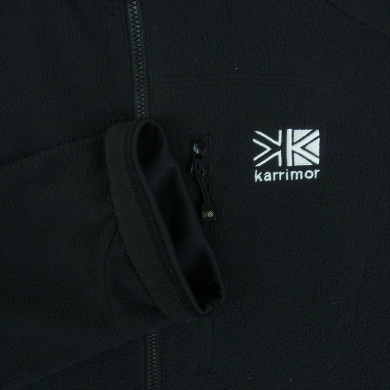 Karrimor カリマー 101432 GRPN trail mid-layer ミッドレイヤー ロゴ刺繍 フリース ジャケット ブラック系 L【中古】