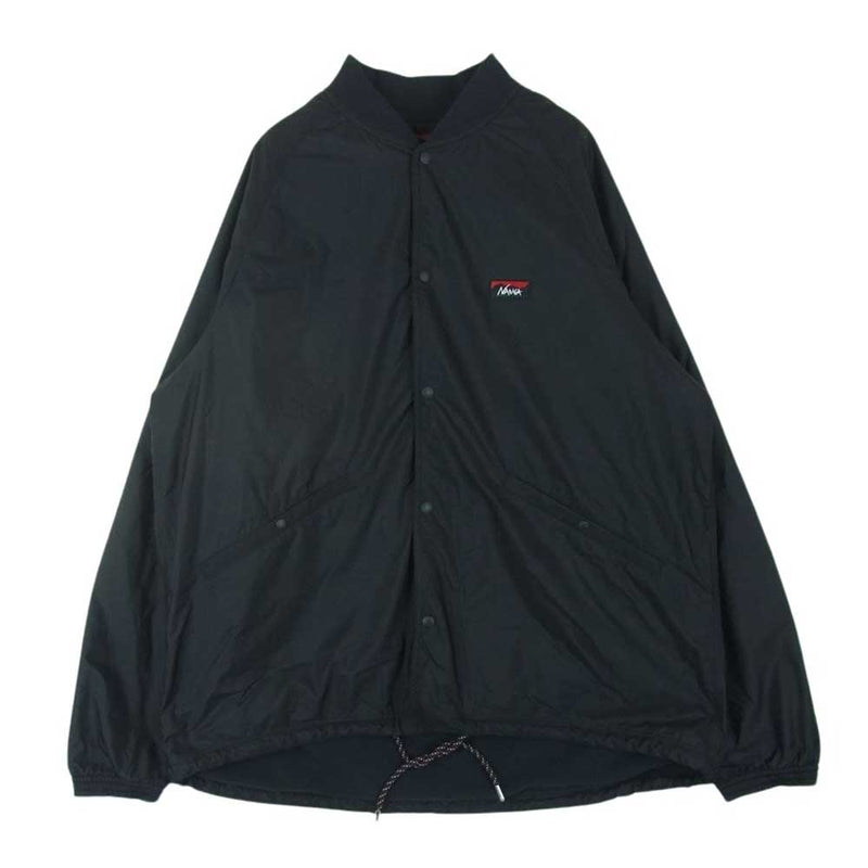 NANGA ナンガ 23AW NW2331-1E510 RIB COLLAR COACH JACKET リブカラー ロゴ コーチ ジャケット ブラック系 L【中古】