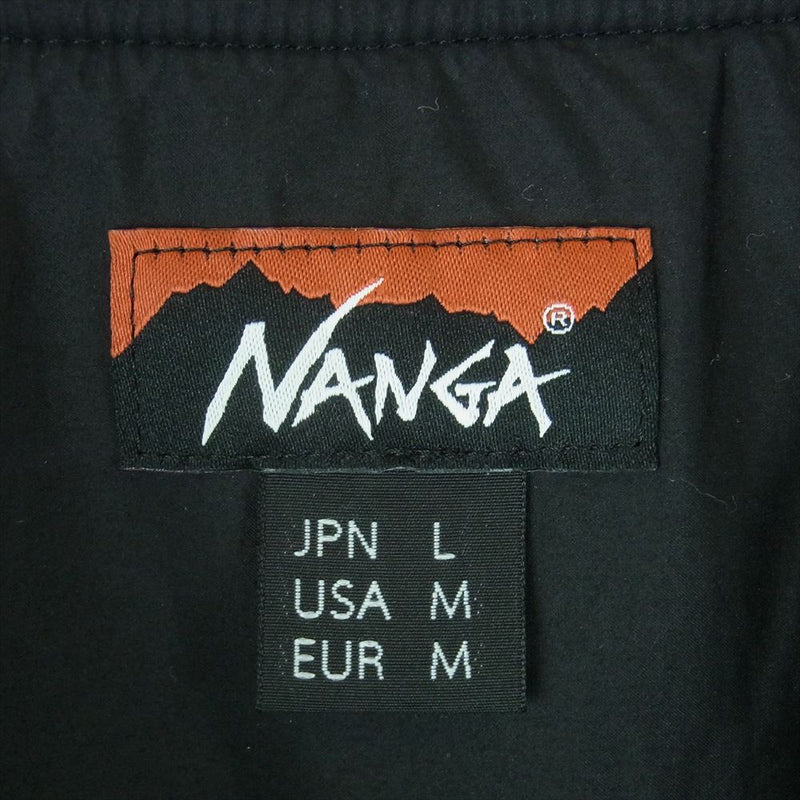 NANGA ナンガ 23AW NW2331-1E510 RIB COLLAR COACH JACKET リブカラー ロゴ コーチ ジャケット ブラック系 L【中古】