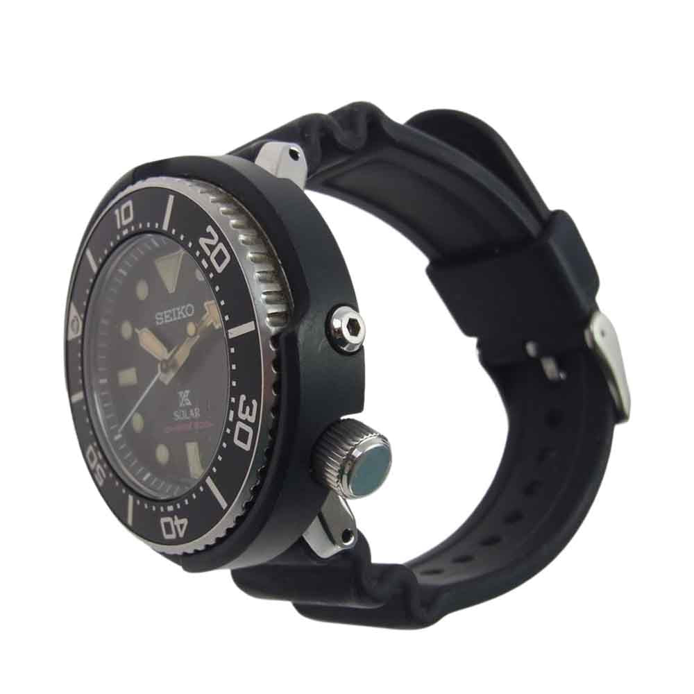 SEIKO セイコー V147-0BG0 プロスペックス ダイバースキューバ ソーラー 腕時計 ウォッチ ブラック系【中古】