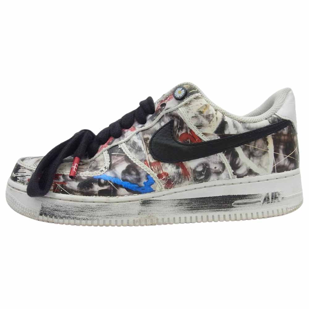 NIKE ナイキ DD3223-100 フェイクバスターズ鑑定済 × PEACEMINUSONE ピースマイナスワン Air Force 1 Low Para-noise White Black AF1 エアフォースワン ロー パラノイズ ホワイト ブラック スニーカー マルチカラー系 26.5cm【中古】