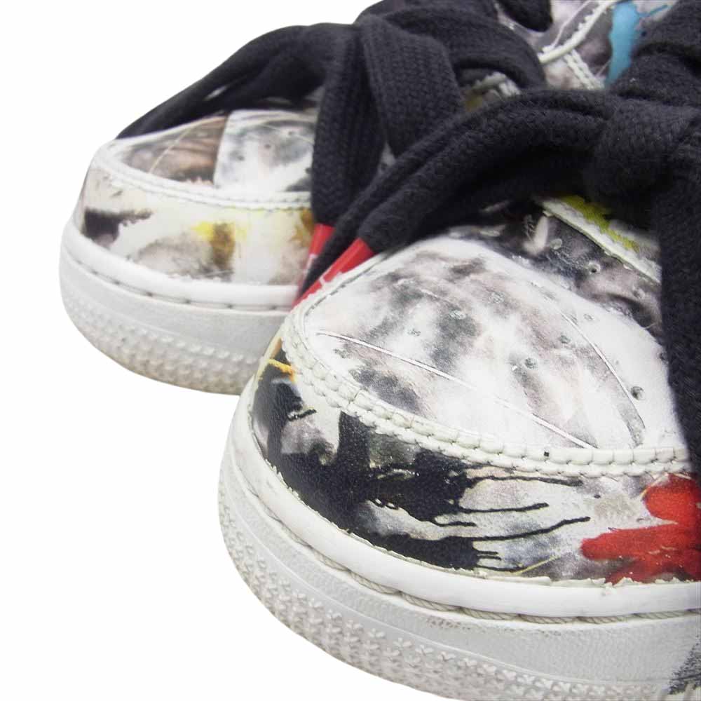 NIKE ナイキ DD3223-100 フェイクバスターズ鑑定済 × PEACEMINUSONE ピースマイナスワン Air Force 1 Low Para-noise White Black AF1 エアフォースワン ロー パラノイズ ホワイト ブラック スニーカー マルチカラー系 26.5cm【中古】