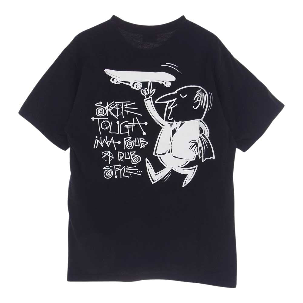 STUSSY ステューシー バックプリント スケボー Tシャツ 半袖 ブラック系 M【中古】