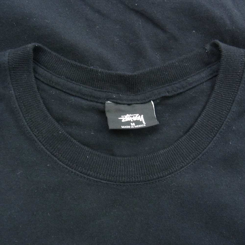 STUSSY ステューシー バックプリント スケボー Tシャツ 半袖 ブラック系 M【中古】