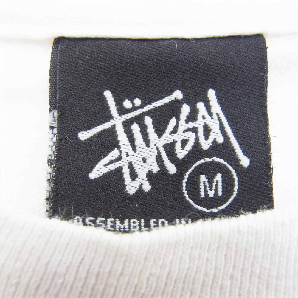 STUSSY ステューシー フラワー プリント Tシャツ 半袖 フラワー ホワイト系 M【中古】