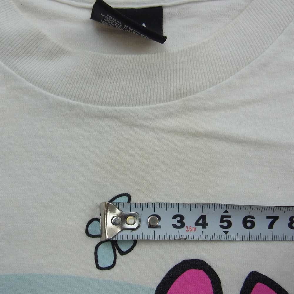 STUSSY ステューシー フラワー プリント Tシャツ 半袖 フラワー ホワイト系 M【中古】