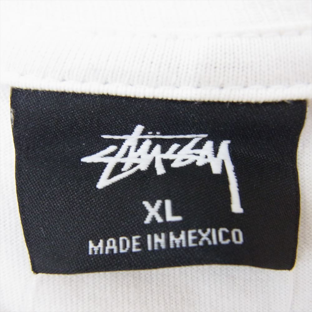 STUSSY ステューシー BEACH ビーチ プリント Tシャツ　 ホワイト系 XL【中古】