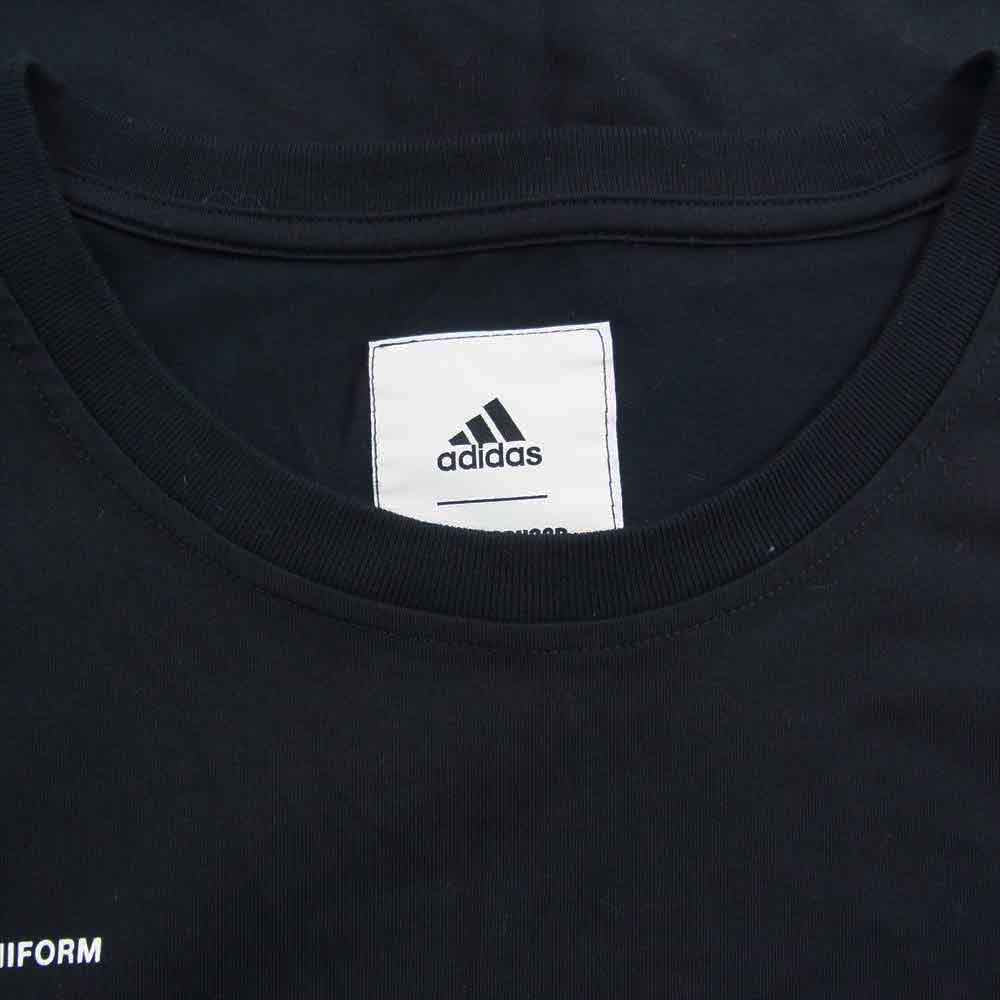 NEIGHBORHOOD ネイバーフッド × adidas アディダス プリント Tシャツ  ブラック系 XO【中古】