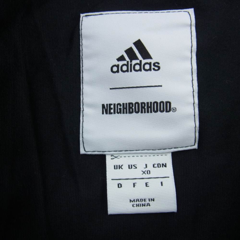 NEIGHBORHOOD ネイバーフッド × adidas アディダス プリント Tシャツ  ブラック系 XO【中古】