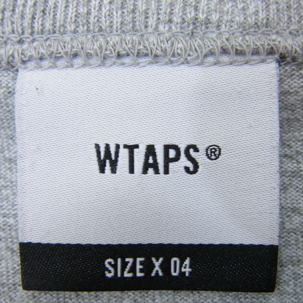 WTAPS ダブルタップス 182ATDT-CSM04 BLANK LS 02/TEE.COPO ブランク ロング スリーブ Tシャツ ロンT グレー グレー系 X 04【中古】