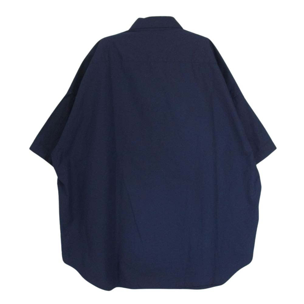 N.HOOLYWOOD エヌハリウッド 391-SH10-006　 × THOMAS MASON トーマスメイソン オーバーサイズ ドレスシャツ ネイビー系 40【中古】
