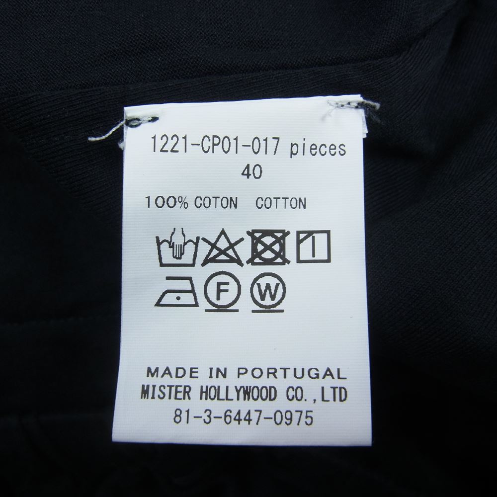 N.HOOLYWOOD エヌハリウッド × SUNSPEL サンスペル 1221-CP01-017 EASY PANTS イージー パンツ ブラック系 40【中古】