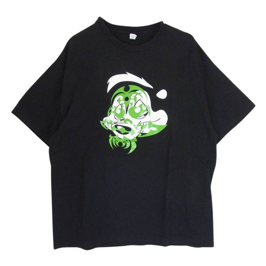 TENDERLOIN テンダーロイン 21SS TEE PLP ポルネオスカル プリント Tシャツ 半袖 ブラック系 XL【中古】