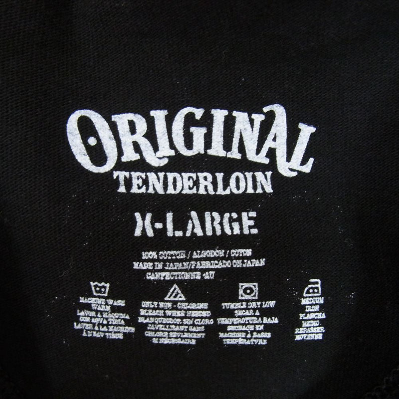 TENDERLOIN テンダーロイン 21SS TEE PLP ポルネオスカル プリント Tシャツ 半袖 ブラック系 XL【中古】