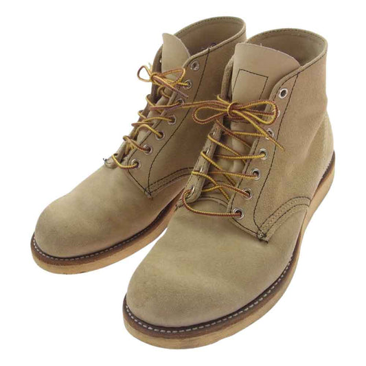 RED WING レッドウィング 8167 CLASSIC ROUND クラシックラウンド スエード ワーク ブーツ ライトブラウン系 27.5cm【中古】