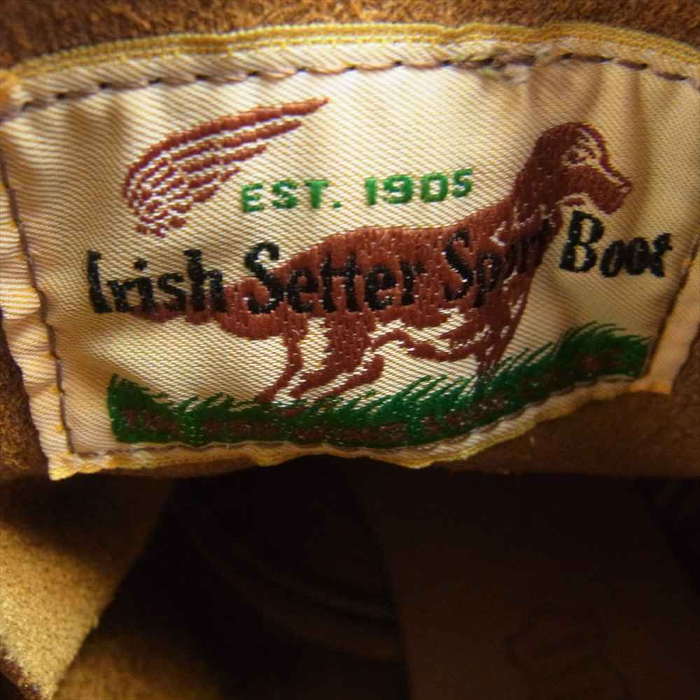 RED WING レッドウィング 9874 犬タグ 復刻 茶芯 IRISH SETTER アイリッシュセッター クロンダイク ワーク ブーツ ブラック系 9E【中古】