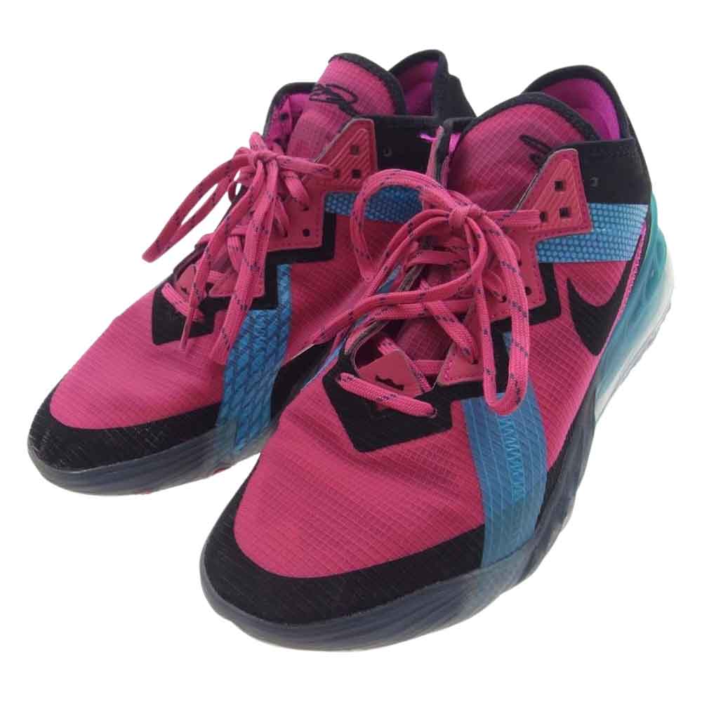 NIKE ナイキ CV7562-600 LEBRON 18 LOW NEON NIGHTS バスケットボール レブロン 18 ロー ネオン ナイト スニーカー ピンク系 27cm【中古】