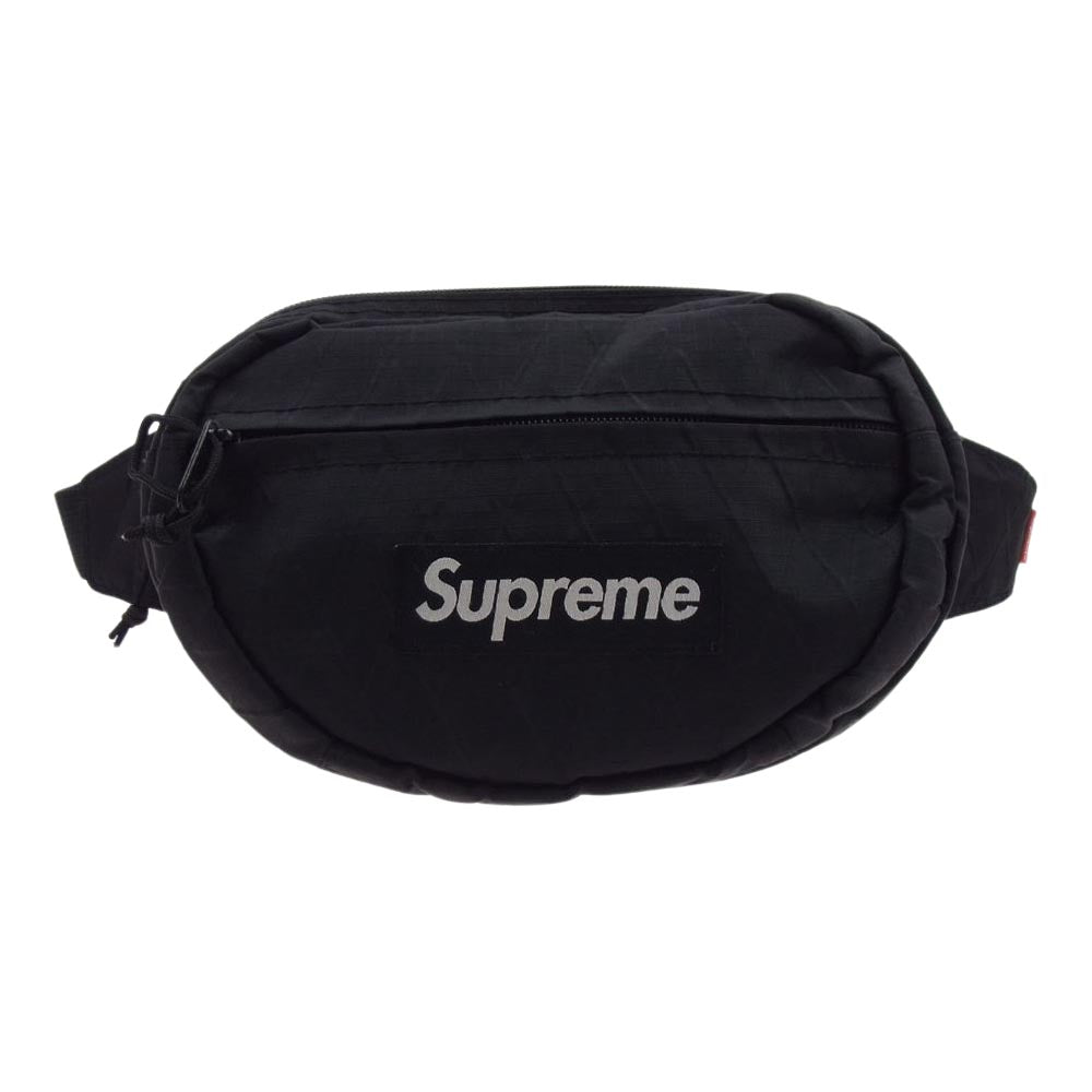 Supreme シュプリーム 18AW Waist Bag ウェスト バッグ ボックスロゴ ショルダー バッグ ポーチ ブラック系【中古】