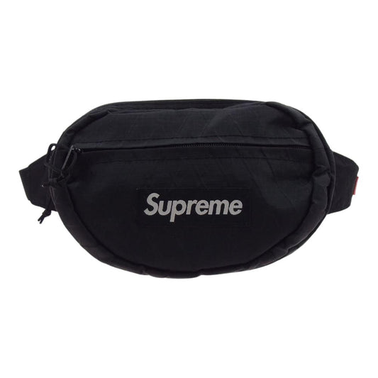 Supreme シュプリーム 18AW Waist Bag ウェスト バッグ ボックスロゴ ショルダー バッグ ポーチ ブラック系【中古】