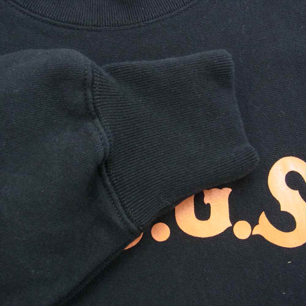 ポークチョップ PORK BACK SWEAT バックプリント クルー スウェット ブラック系 M【中古】