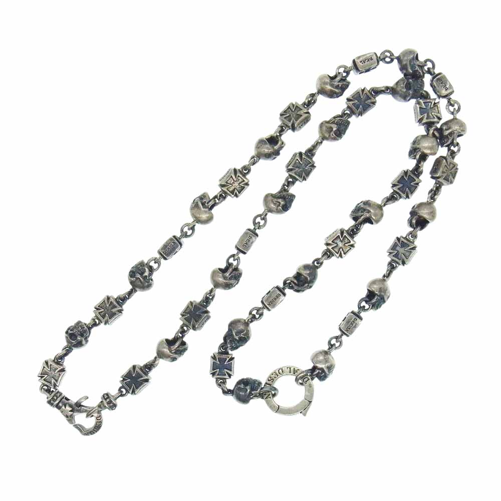 DEAL DESIGN ディールデザイン スカルズ アンド クロス チェーン  ネックレス【中古】